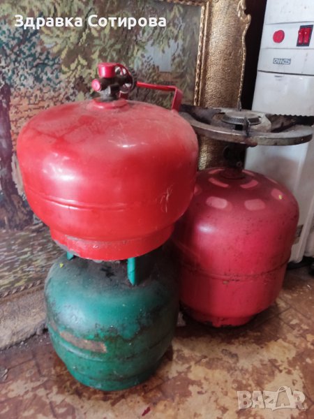 Газова отоплителна печка на пропан бутан Най-евтиното отопление Туристически газови бутилки Бутилка, снимка 1