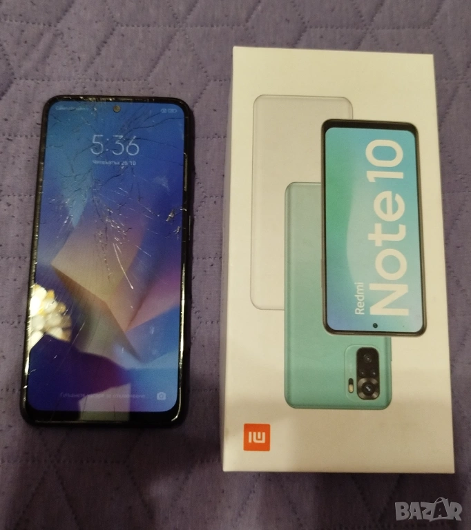 Xiaomi Redmi note 10- счупен дисплей , снимка 1