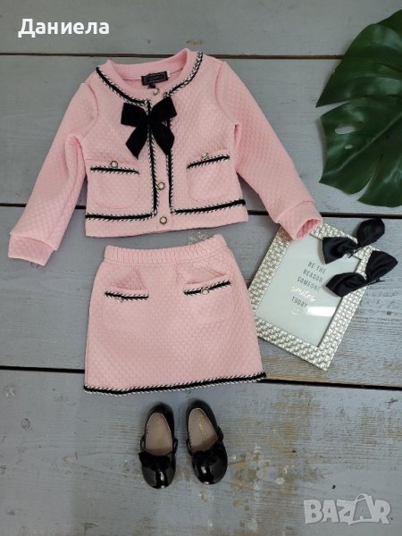 Сет букле сако,пола и аксесоари за коса, снимка 1