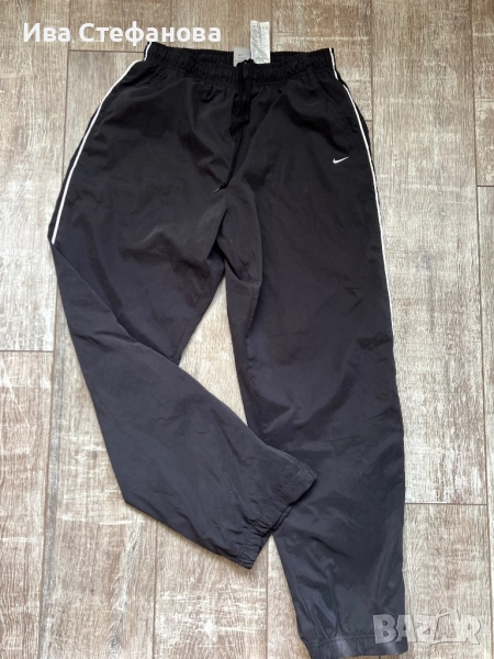 Уникален оригинален спортен черен панталон долнище Nike Найк класически модел дишаща материя, снимка 1