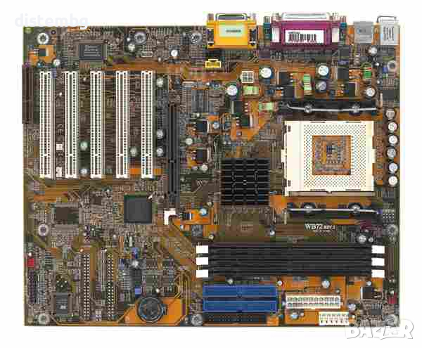  Дънна платка socket 423 , DFI WB72 REV A1, процесор Pentium 4 1.6 GHz, снимка 1