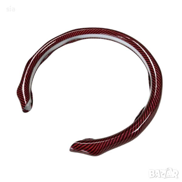 Протектор за волан, червен карбон, калъф 1/2, снимка 1