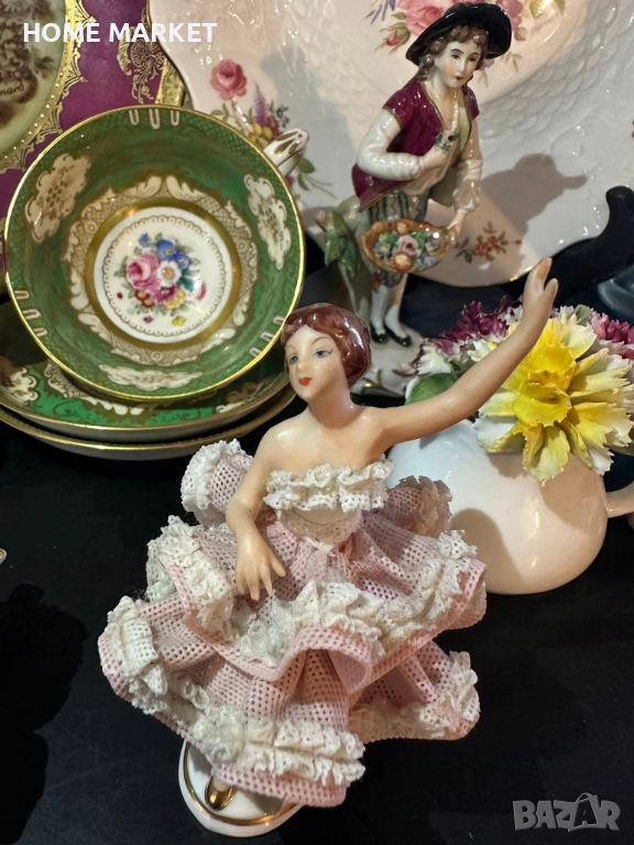 Dresden Lace Germany - “Балерината” немско великолепие и класа, синеока, красива , снимка 1