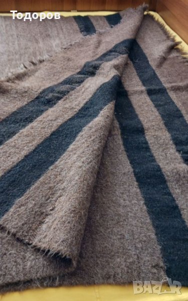 Домашно тъкано одеало одеяло от чиста вълна, неупотребявано, снимка 1