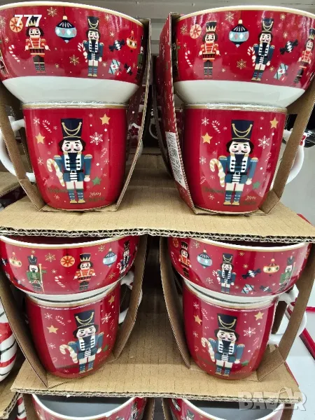 коледни чаши с купички , снимка 1