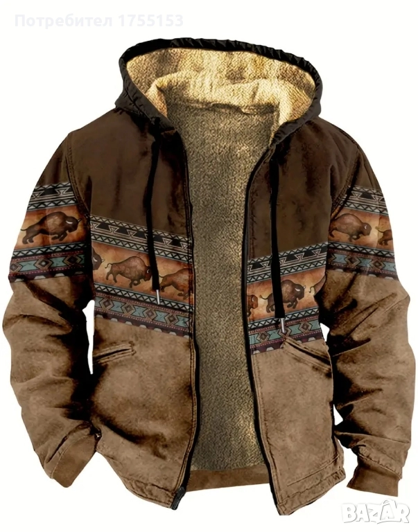 Ловно Зимно удебелено Топло Палто / L, XL, XXL, снимка 1