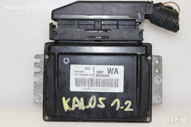 Моторен компютър ECU Chevrolet Kalos (2004-2008г.) 96435559 / 5WY1E07E, снимка 1