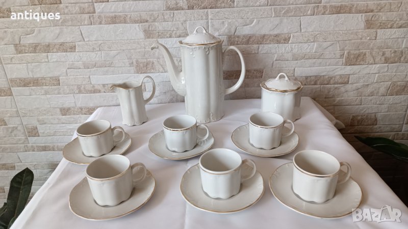 Чисто нов сервиз за кафе - Барок - 16 части - Фабрика ДИАМАНТ - Разград, снимка 1