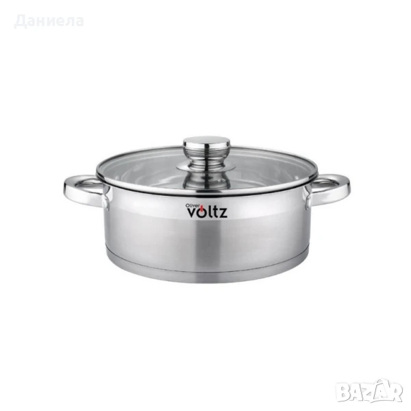 Тенджера Voltz Плитка, Индукция. Неръждаема стомана, снимка 1