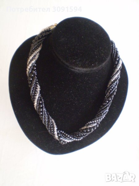  старо колие ръчно изработено от мъниста от мурано стъклоецялна много трудоемка техника на лампи, снимка 1