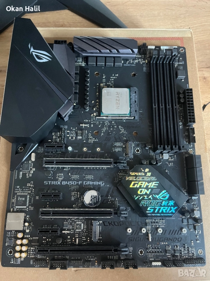 Ryzen 5 5600 + Asus Rog Strix B450 Gaming-F, снимка 1