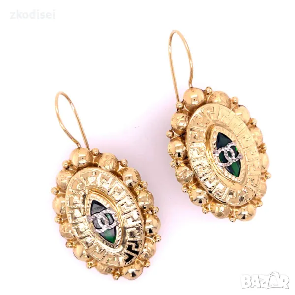 Златни обеци 10,09гр.14кр. проба:585 модел:28079-1, снимка 1