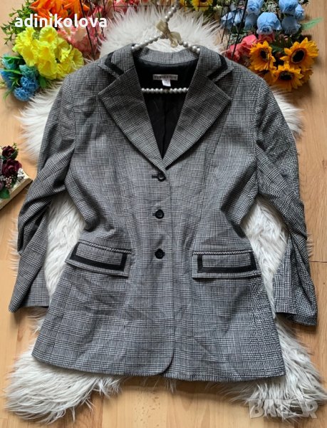Сако с кожени елементи, снимка 1