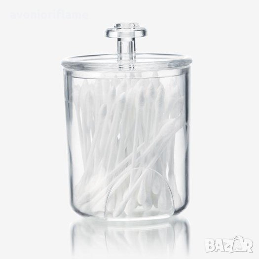 Контейнер за козметични тампони, памук, клечки , снимка 1