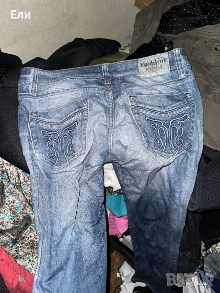 Дамски дънки Fan point, снимка 1