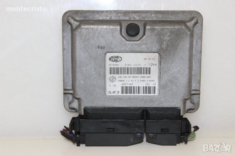 Моторен компютър Fiat Panda (2003-2012г.) 55196261 / 6160112401 / 61601.124.01, снимка 1