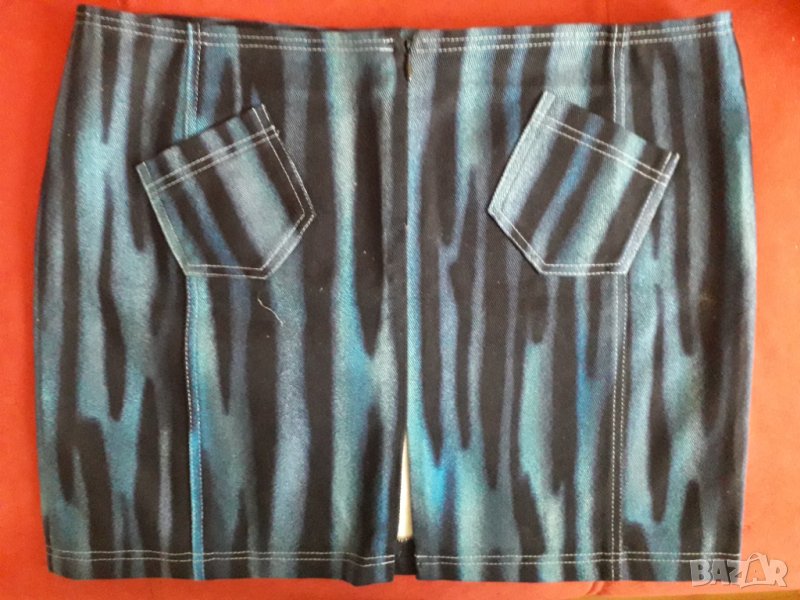 Къса дънкова пола без колан Romina fashion, снимка 1