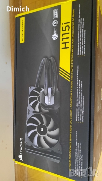 Водно охлаждане Corsair H115i, снимка 1