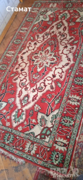 Персийски килим 1.70/0.9 Запазен Има малки забележки в двата края, снимка 1