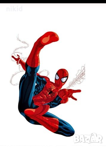 Свит Спайдърмен Spiderman стикер постер лепенка за стена детска стая самозалепващ, снимка 1