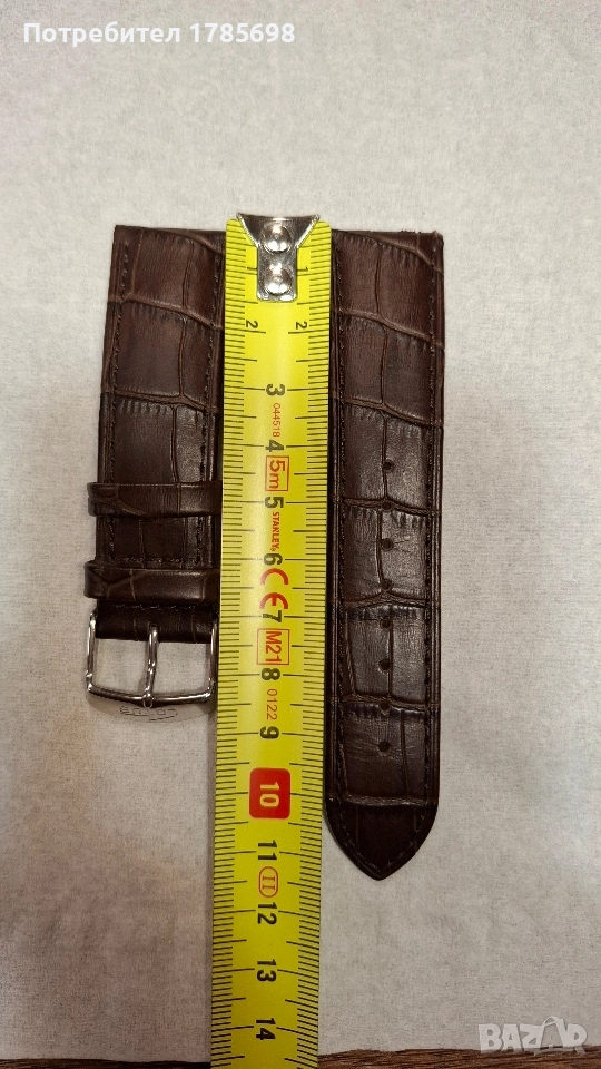 Кожена каишка 22мм, снимка 1