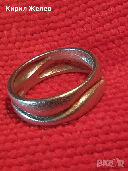 КРАСИВО ОРНАМЕНТИРАН АНГЛИЙСКИ СРЕБЪРЕН ВИНТИДЖ ПРЪСТЕН СРЕБРО 925 РЪЧНА ИЗРАБОТКА Тип ХАЛКА 40166, снимка 1