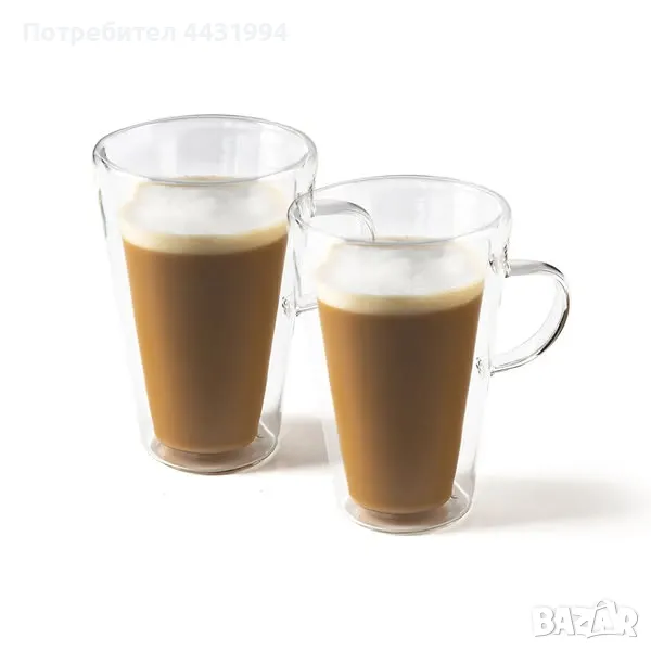 Чаша за капучино и лате Luigi Ferrero Coffeina FR-8013 370ml, 2 броя., снимка 1