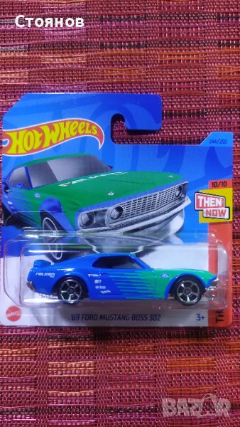 Hot Wheels '69 Ford Mustang Boss 302, снимка 1