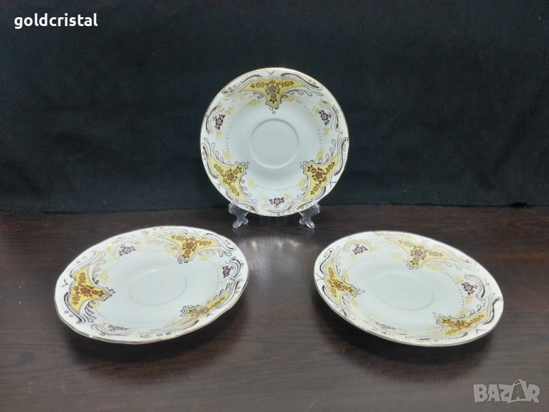 Стар български порцелан чинии чинийки Изида , снимка 1