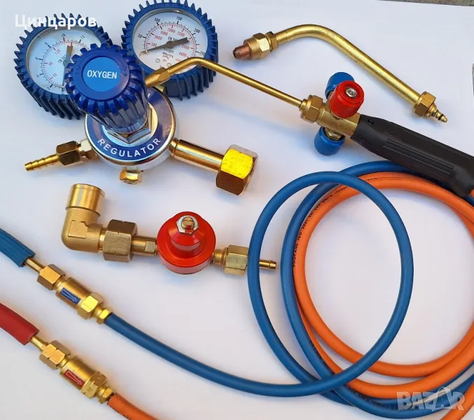 Микро горелка/резак газ-кислород с принадлежности, снимка 1