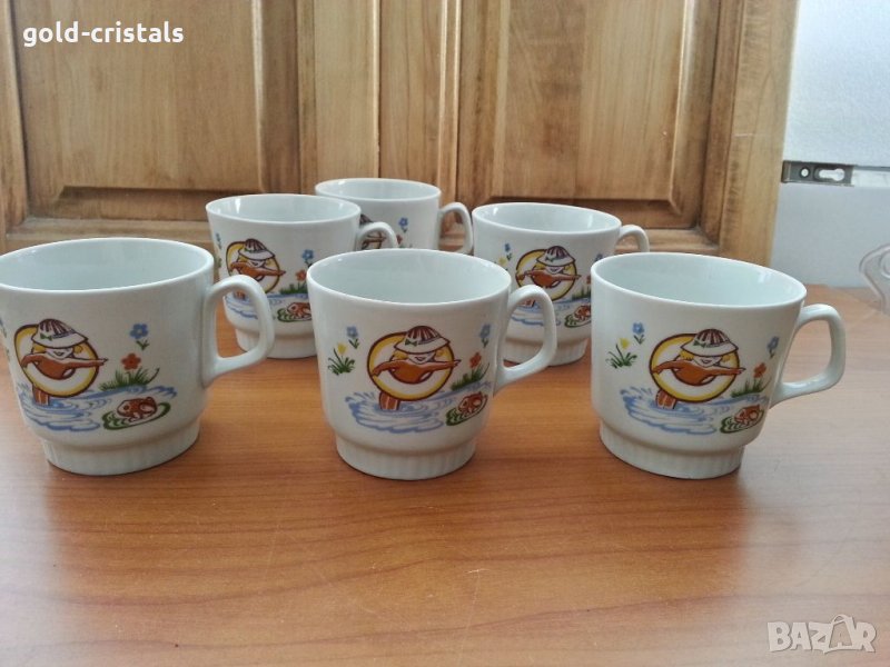 стар руски порцелан чаени чаши детски , снимка 1