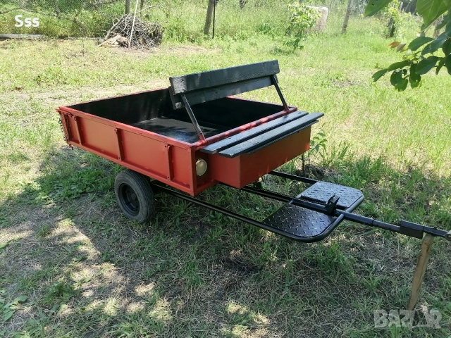 Ремарке за мотофреза със спирачки , снимка 3 - Ремаркета - 52968587