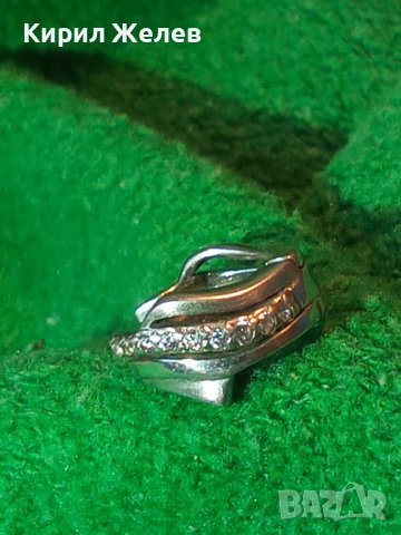 СРЕБЪРНА ВИНТИДЖ АРТ СКЪПОЦЕННА ОБЕЦА СРЕБРО 925 с ФАСЕТИРАНИ ЦИРКОНИ 25831, снимка 12 - Обеци - 35818407