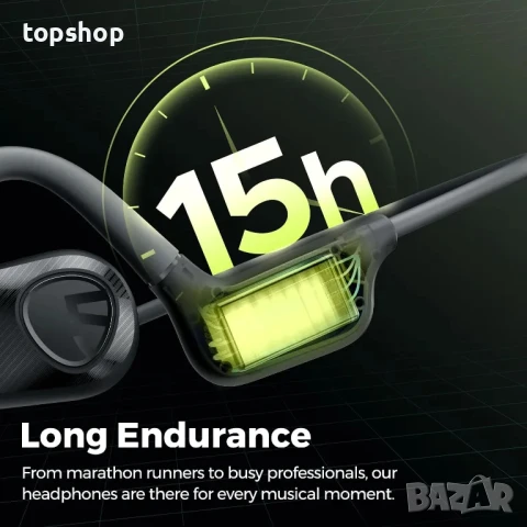 Слушалки с костна проводимост SoundPEATS RunFree Lite 2 / Bluetooth 5.3 два микрофона страхотен бас, снимка 7 - Bluetooth слушалки - 50494727