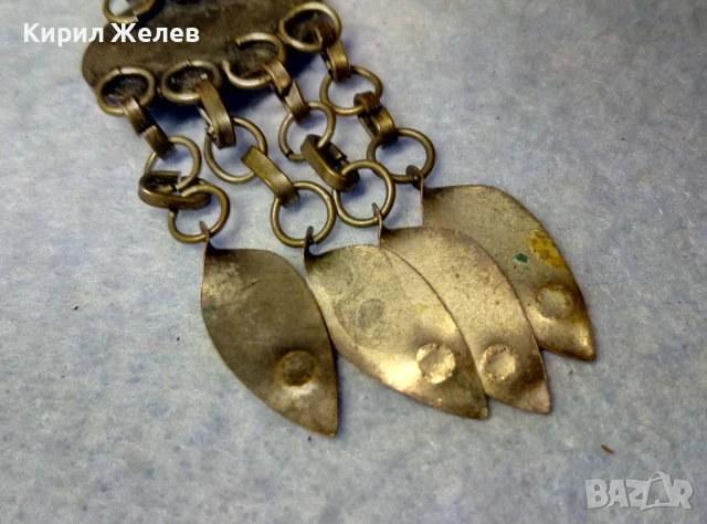 СТАРА ЕТНОГРАФСКА ОРНАМЕНТИРАНА МЕДНА БРОШКА МАЙСТОРСКА ХУДОЖЕСТВЕНА ИЗРАБОТКА 34054, снимка 8 - Антикварни и старинни предмети - 51277723