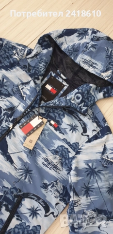 Tommy Hilfiger  Mens Windbreaker Jacket Size M Пролет - Есен  НОВО! ОРИГИНАЛ! Мъжко Яке!