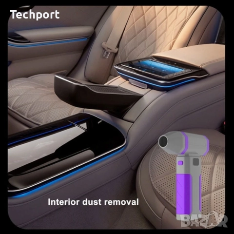 Турбо вентилатор – Мощен безжичен въздушен компресор / прахочистачка с Type-C зареждане, снимка 3 - Друга електроника - 52333788