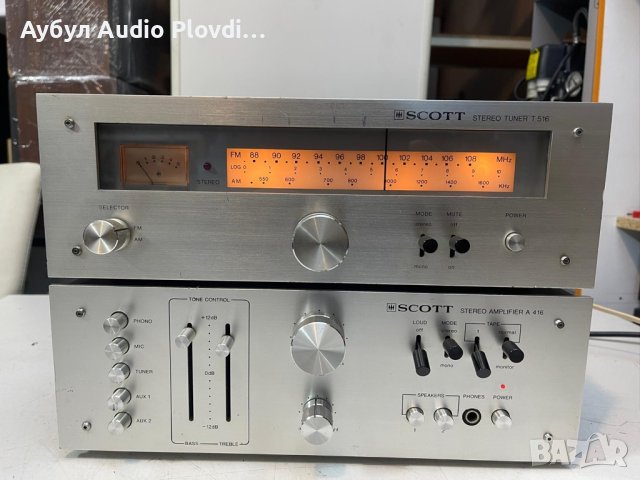 Skott A-416 Усилвател и Skott Радио T-516, снимка 2 - Ресийвъри, усилватели, смесителни пултове - 43492123