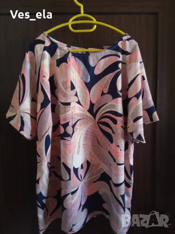 цветна лятна непрозрачна туника голям размер, снимка 1