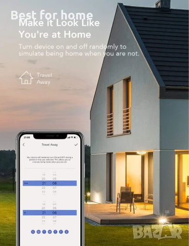 Nooie WLAN  Смарт WiFi контакт съвместим с Alexa и Google Home, снимка 7 - Друга електроника - 50830489