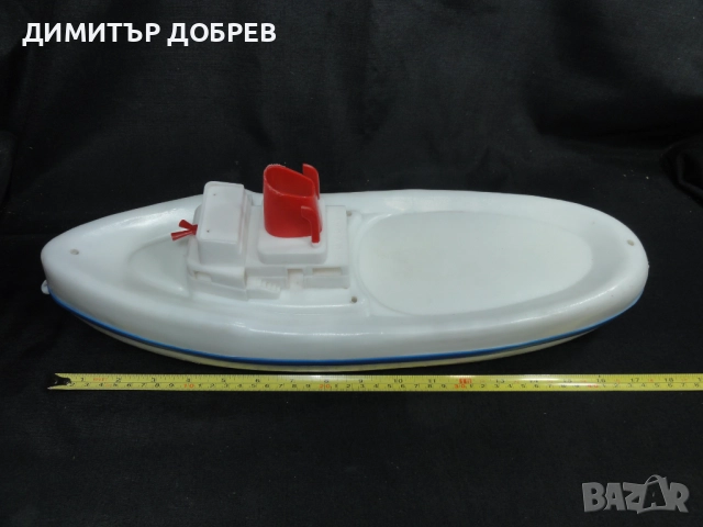СТАРА РЕТРО СОЦ НРБ ПЛАСТМАСОВА ИГРАЧКА КОРАБ, снимка 7 - Колекции - 52387793