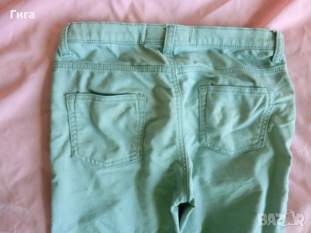 Ментови дънки клин НМ, снимка 3 - Детски панталони и дънки - 33054800