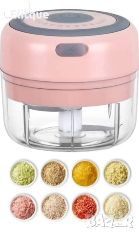 Мини електрически чопър с две остриета / Цвят: Розов, снимка 2 - Други - 52906274