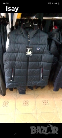 Мъжки зимен елек Паул Шарк в тъмно син цвят Л последен размер , снимка 8 - Спортни дрехи, екипи - 52791368