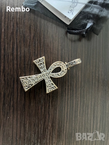 Мъжки сребърен медальон Анкх