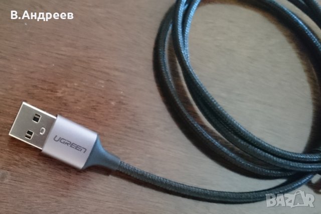 UGREEN MicroUSB дата/зареждащ кабел 1м 480Mbps 3А QC3-2,Fast Charge, снимка 4 - USB кабели - 28337873