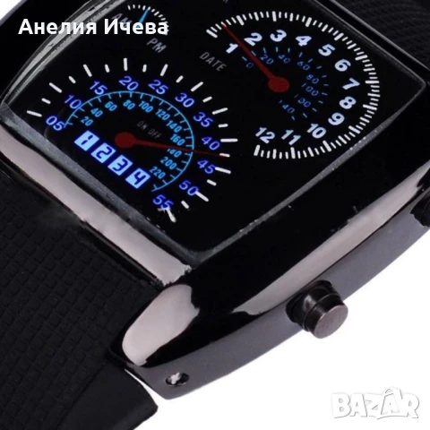 Мъжки спортен ръчен часовник с LED дисплей и ефектно показване на часа WW26, снимка 4 - Мъжки - 51378505