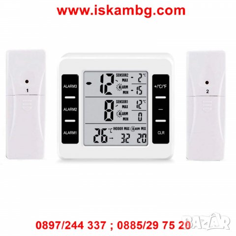 Безжичен термометър с LCD дисплей - код 2225, снимка 2 - Други стоки за дома - 26721534