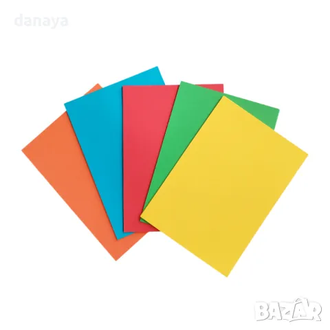 5917 Цветен картон А4, 160 грама, 50 листа, снимка 3 - Ученически пособия, канцеларски материали - 50432003