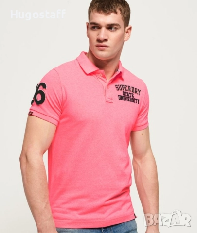 Оригинална Superdry мъжка блуза тениска фланелка т шърт Л, снимка 3 - Тениски - 51761271